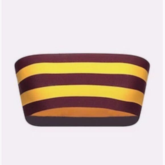 Stella McCartney Stripes Bandeau Bikini Top - Picture 1 of 8